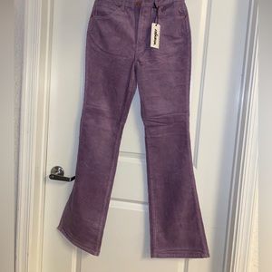 Wrangler Women's Size 27 Purple Cord Westward 626 High Rise Bootcut Denim Jeans